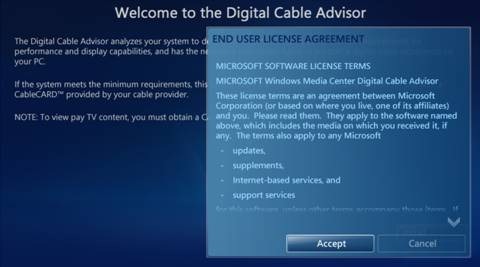 digital cable advisor invalid application