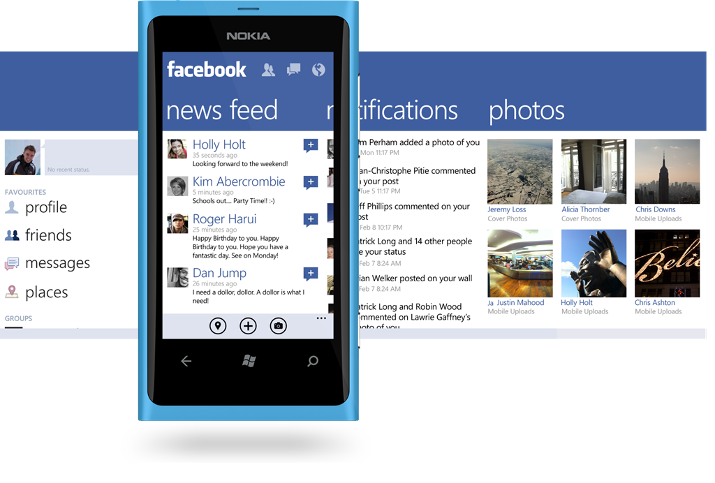 Now in Marketplace: An improved Facebook app - Windows Experience