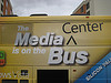Close-up of the Media Center Express CES Bus