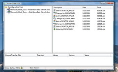 Windows Live FolderShare Beta Client: Activity