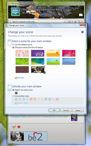Personalize Windows Live Messenger Beta
