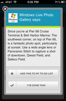 foursquare on iPhone