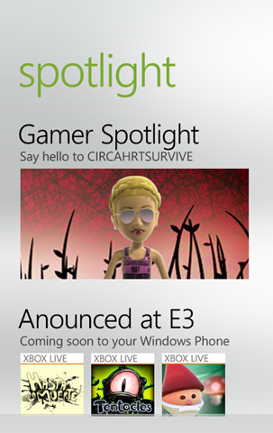 The improved Spotlight feature now has eye-popping images to accompany game-related news and info.