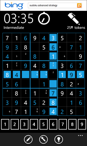 Xbox LIVE Sudoku is new for Windows Phone and totally free.