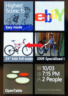 The updated eBay app for Windows Phone 7.5.