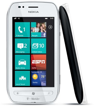 The Nokia Lumia 710 is coming to T-Mobile USA on Jan. 11. It's available in black or white.