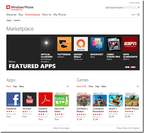 The web Marketplace makes it easy to browse and buy apps from any internet-connected PC (or Mac). That convenience makes it very popular with customers.