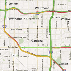 This shows the level of traffic detail we used to show for Los Angeles....