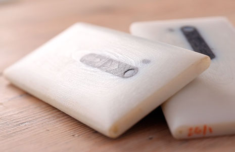 3D wax models of the Nokia Lumia 800