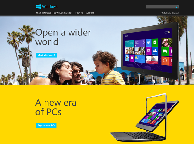 Open a wider world, meet Windows 8, A new era of PCs, Explore new PCs
