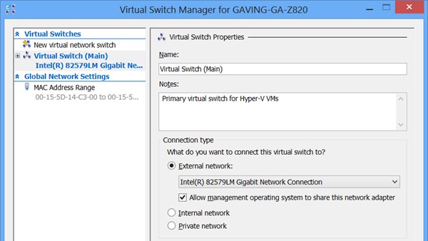 Hyper-V Virtual Switch Manager Create Virtual Switch Crop