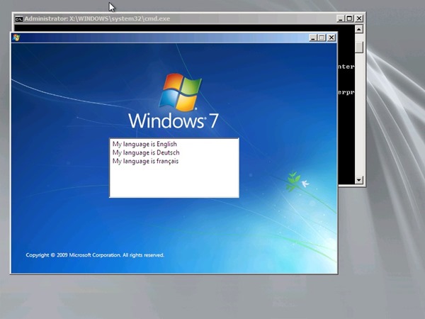 Hyper-V Windows 7 Install WinPE