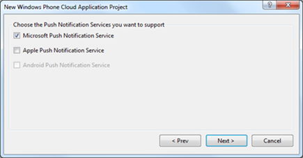 Microsoft Push Notification Service