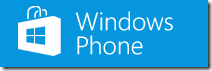 Windows Phone Store badge - Blue
