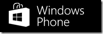 Windows Phone Store badge - Black