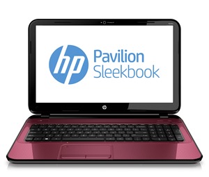 HP Pavilion Sleekbook_ Ruby Red color_front