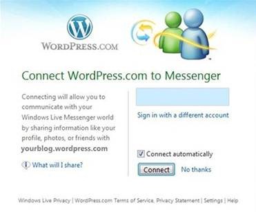 Connect WordPress.com to Messenger