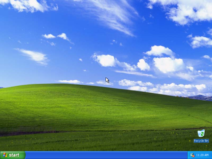 Pantalla de Inicio de Windows XP
