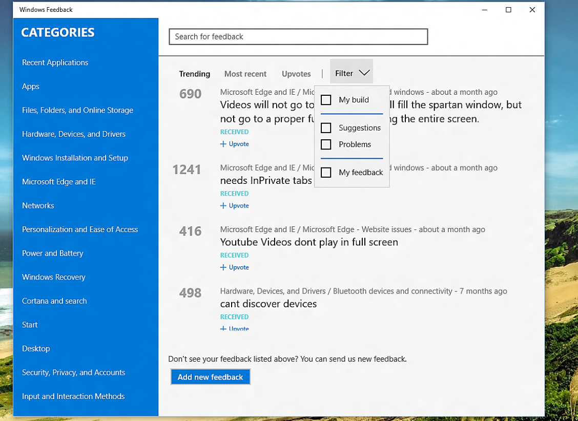 How Windows Insider Feedback Influences Windows 10 ...
