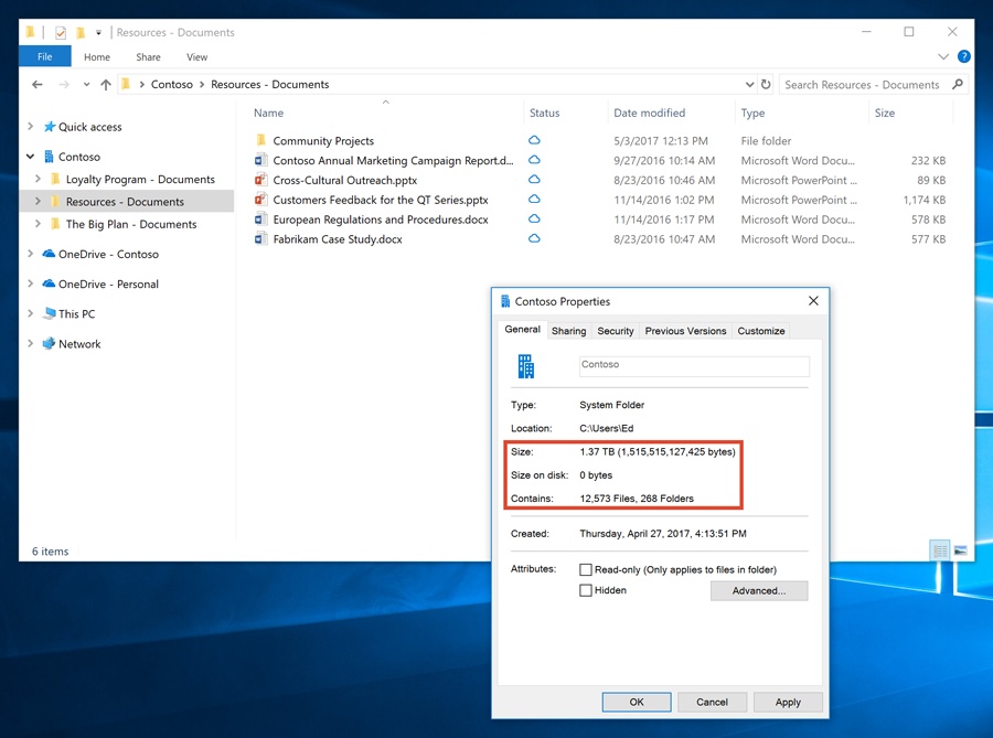 onedrive files on demand download