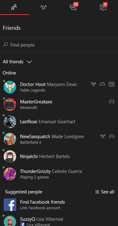 Activity Feed: Across both Xbox One Preview and the Xbox Beta app, January brings the injection of Trending topics and friend suggestions into your activity feed.