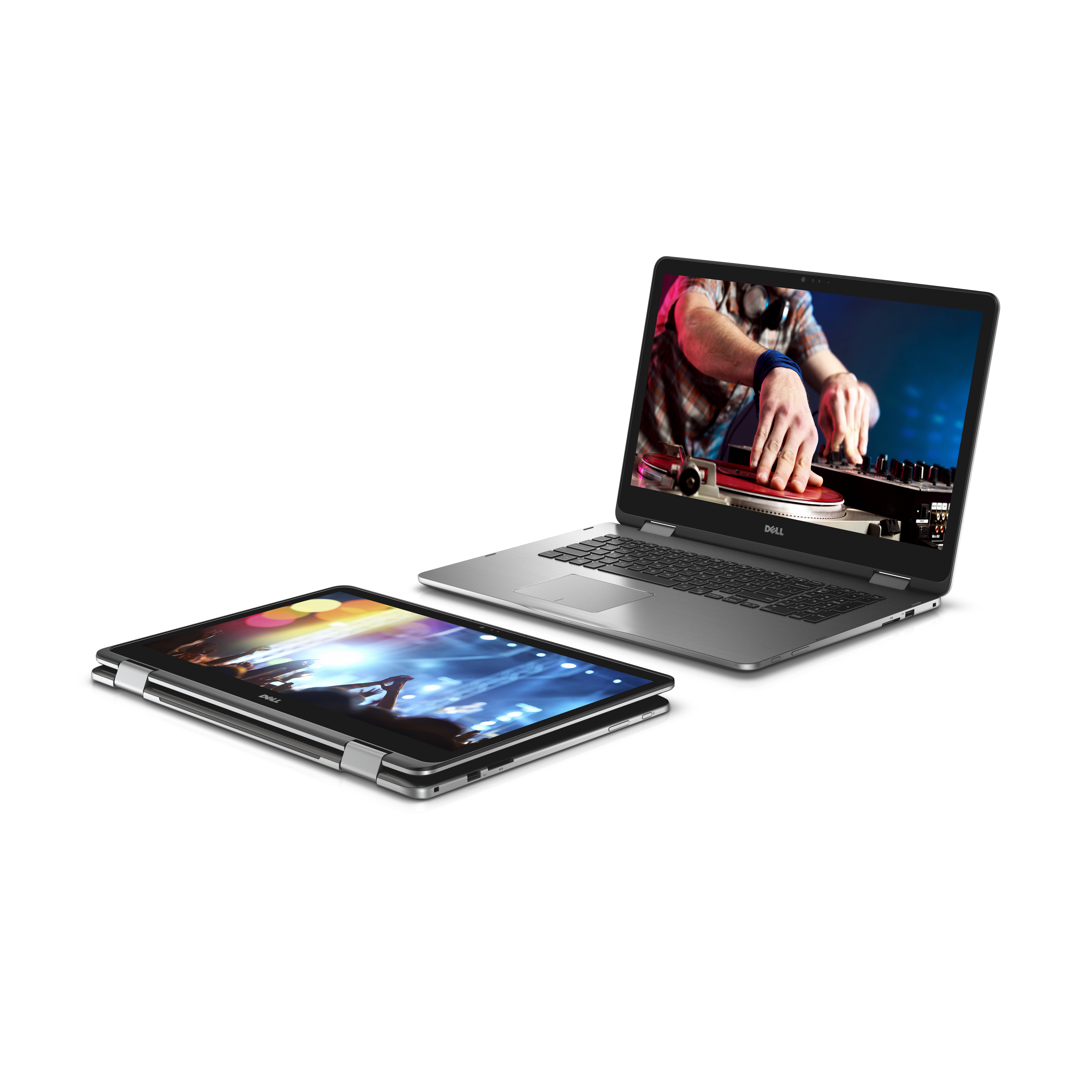 Two Dell Inspiron 17 7000 Series (Model 7778) 2-in-1 Touch notebook computesr, codename Starlord.