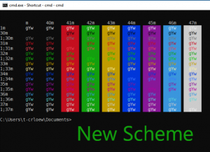 We updated the Windows Console to support full 24-bit RGB color.