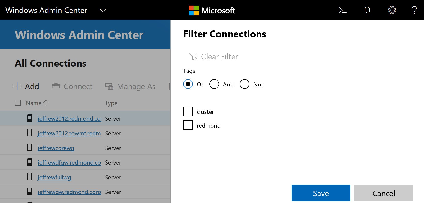 Clear connection. Windows admin Center. Windows admin Center Интерфейс. Windows Live admin Center. Мультиселект с поиском.