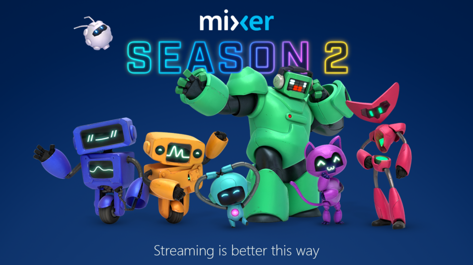 Mixer Season 2 title with colorful characters underneath