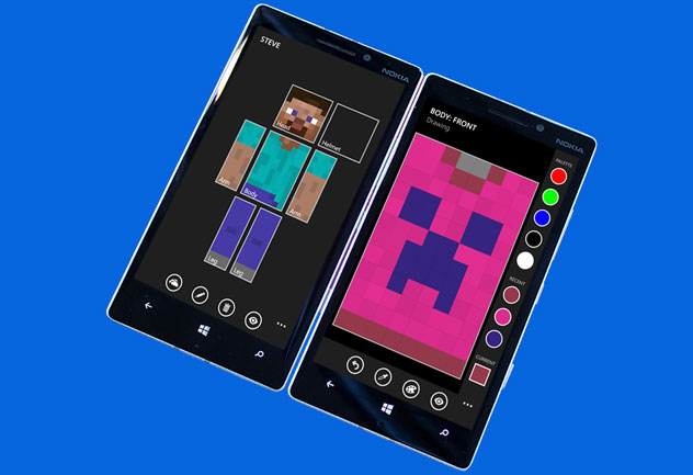 MC Skin Editor - the first Windows Phone app for creating Minecraft skins -  MSPoweruser