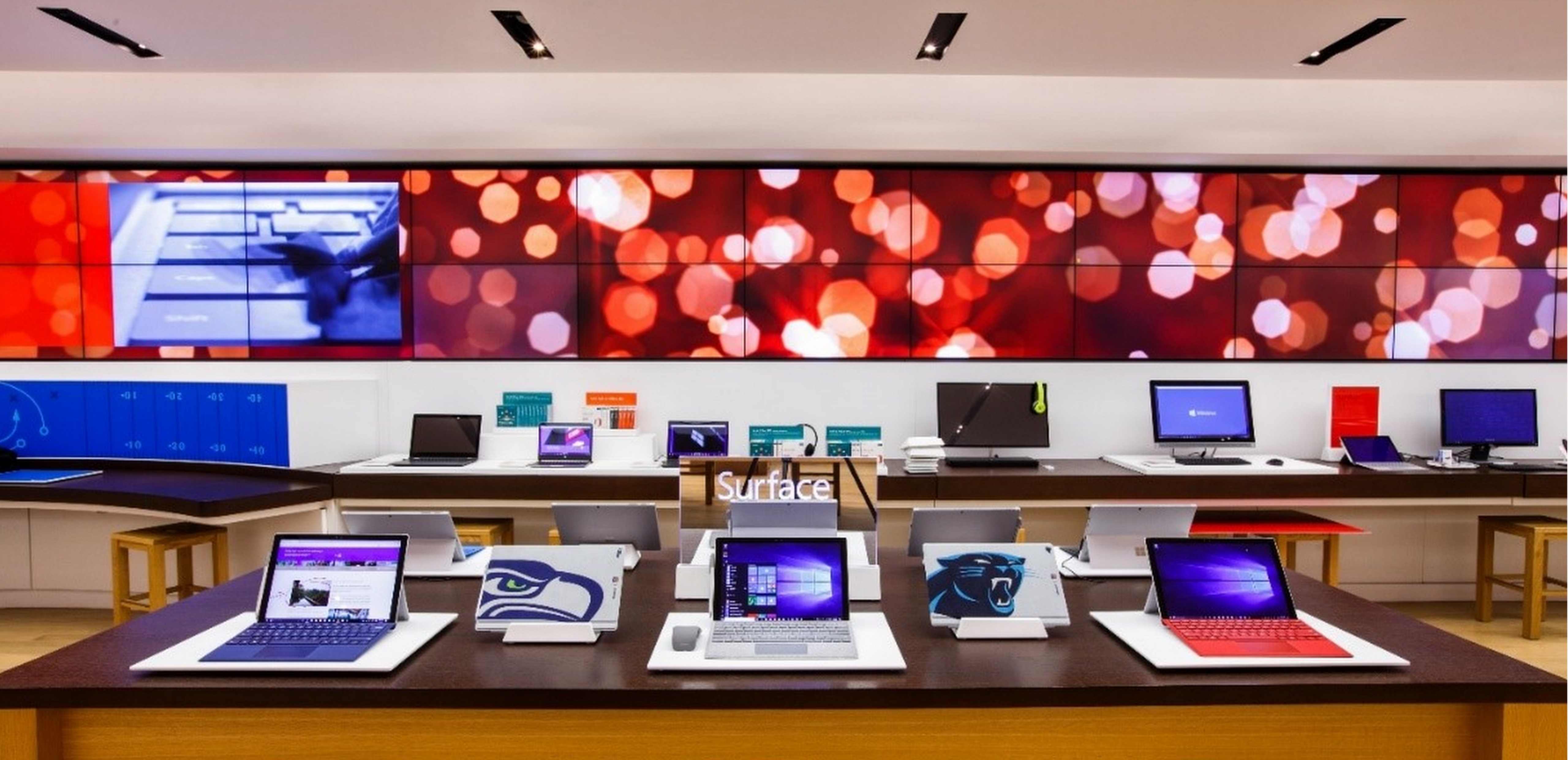 Microsoft Store with holiday products