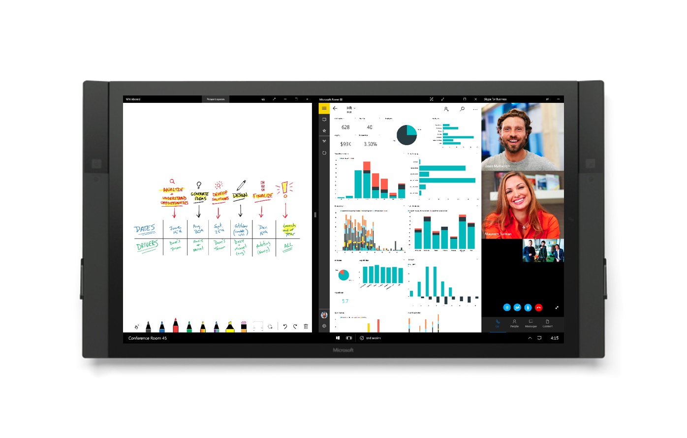With the new Microsoft Whiteboard App, teams around the world can visually collaborate in real time with intelligent digital ink.