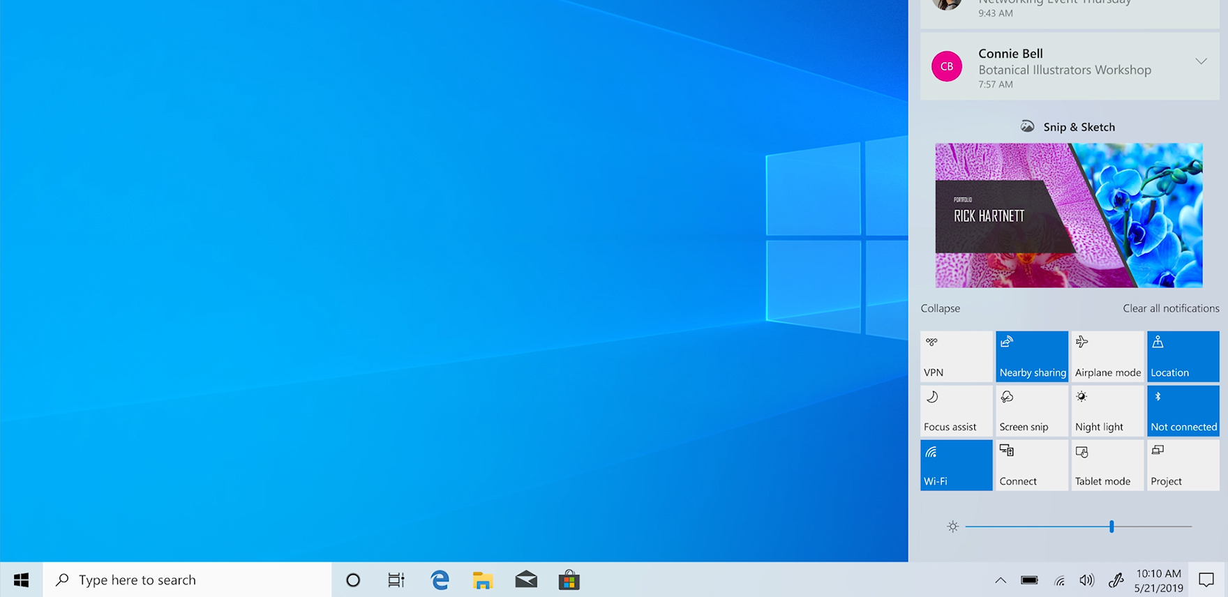Screenshot of Windows light theme