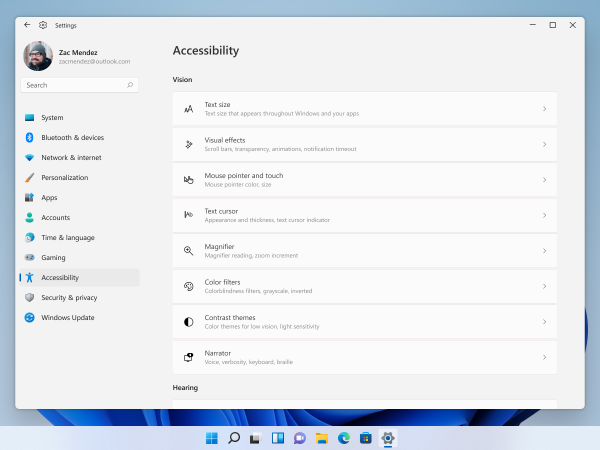 Windows 11 Accessibility Settings