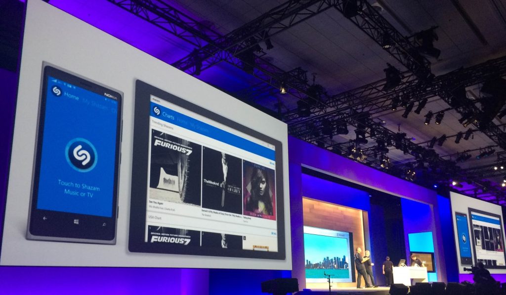 О выходе Shazam для Windows 10 было объявлено на Build-2015