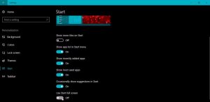 Советы по Windows 10: меню «Пуск» на весь экран
