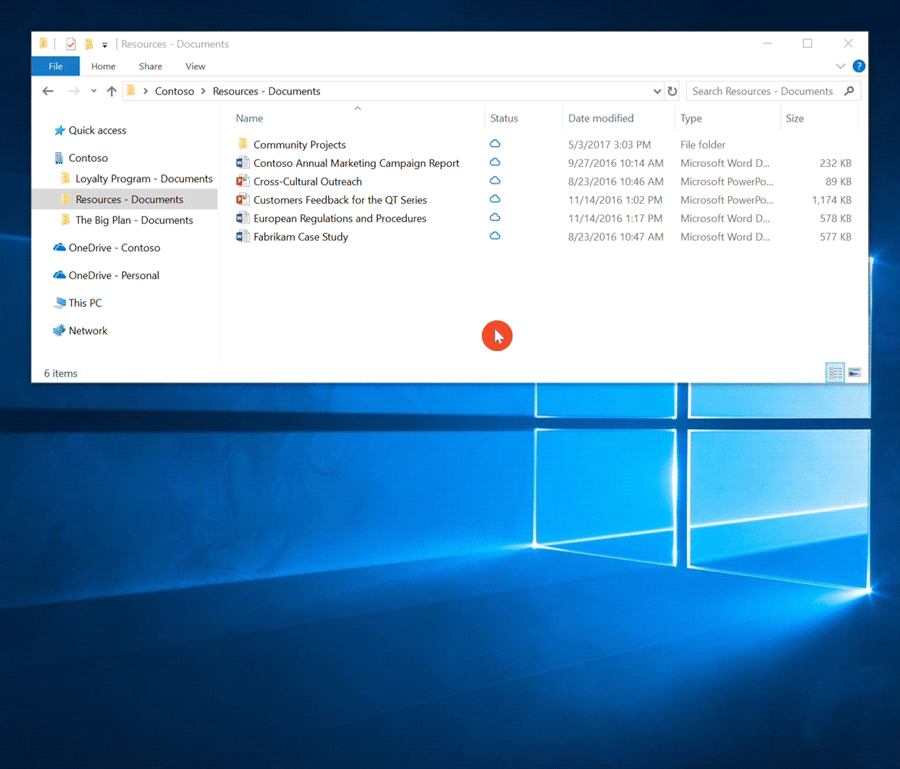 Файлы OneDrive по запросу