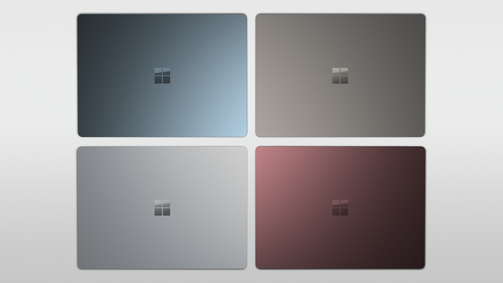 Surface Laptop предлагается в четырех цветовых решениях