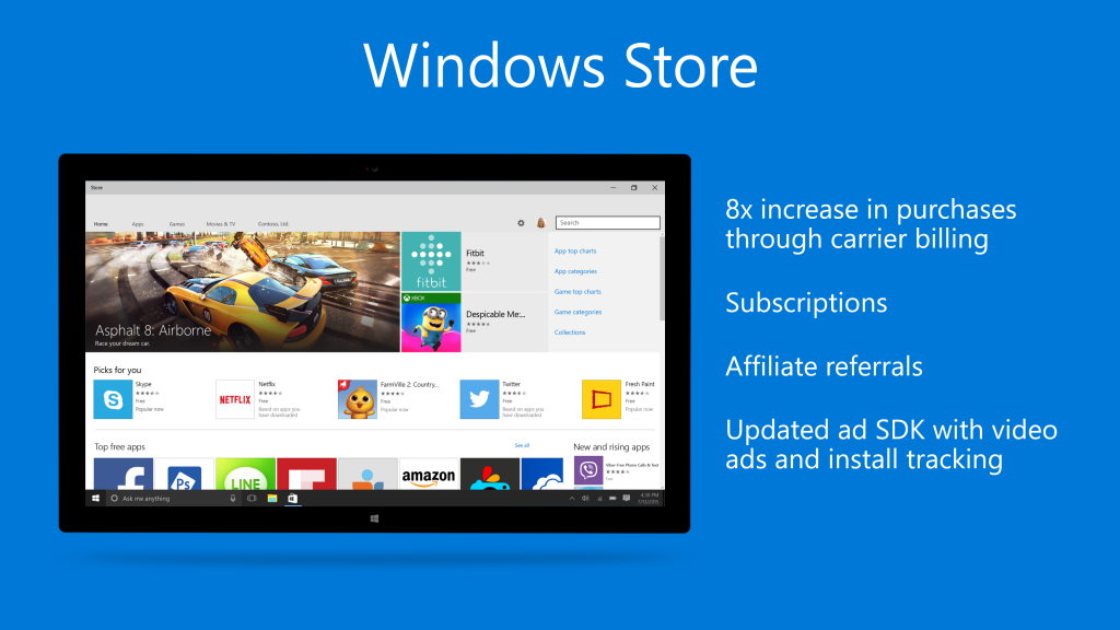 Windows Store in Windows 10.