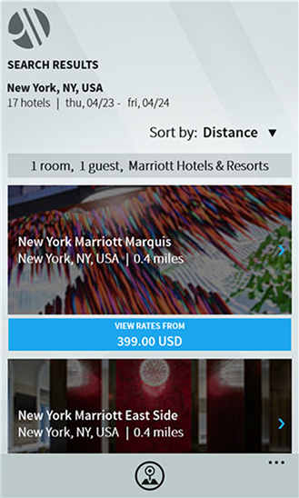 Marriott app 2