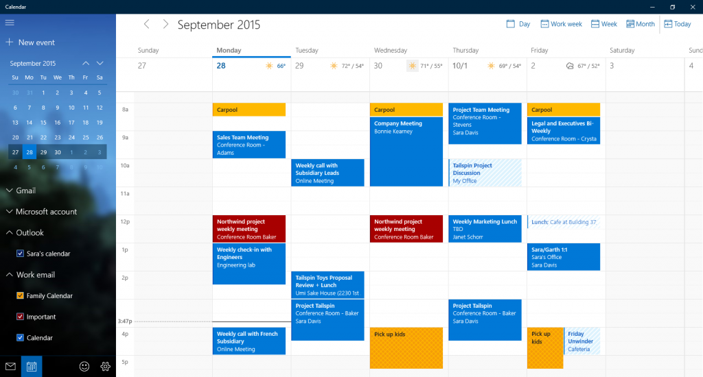 You can manage all of your calendars easier than ever in Windows 10