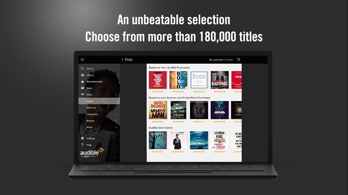 Audiobooks from Audible for Windows 10