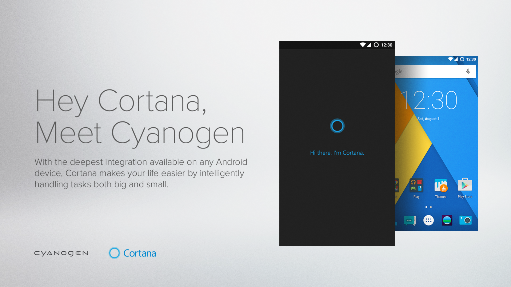Cortana comes to Cyanogen powered devices