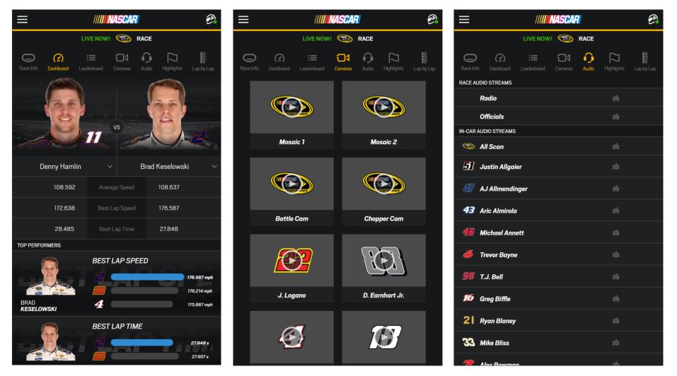 NASCAR app for Windows 10
