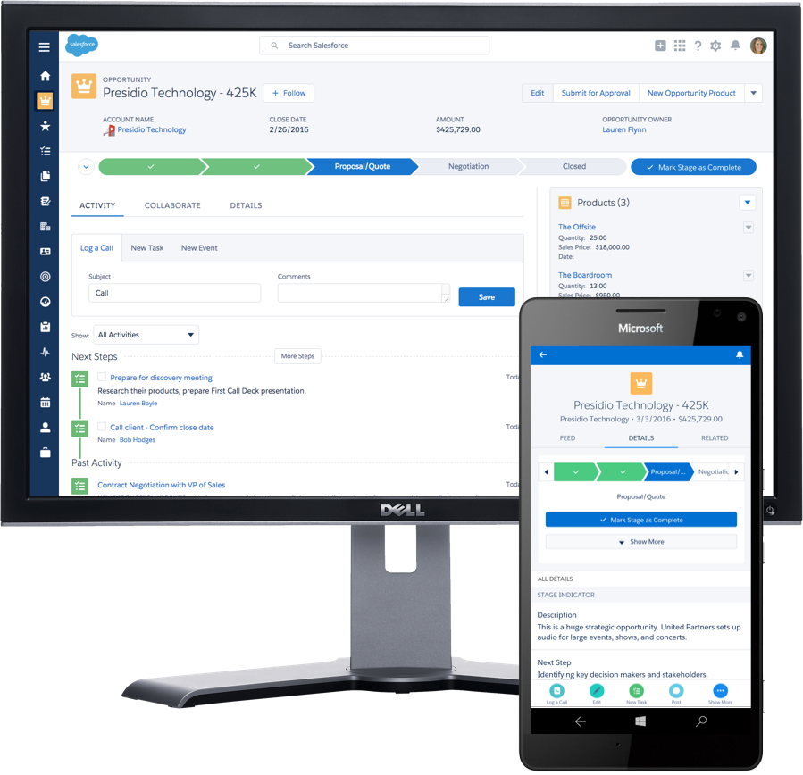 Salesforce Showcases Salesforce Lightning for Continuum on Windows 10 |  Windows Experience Blog