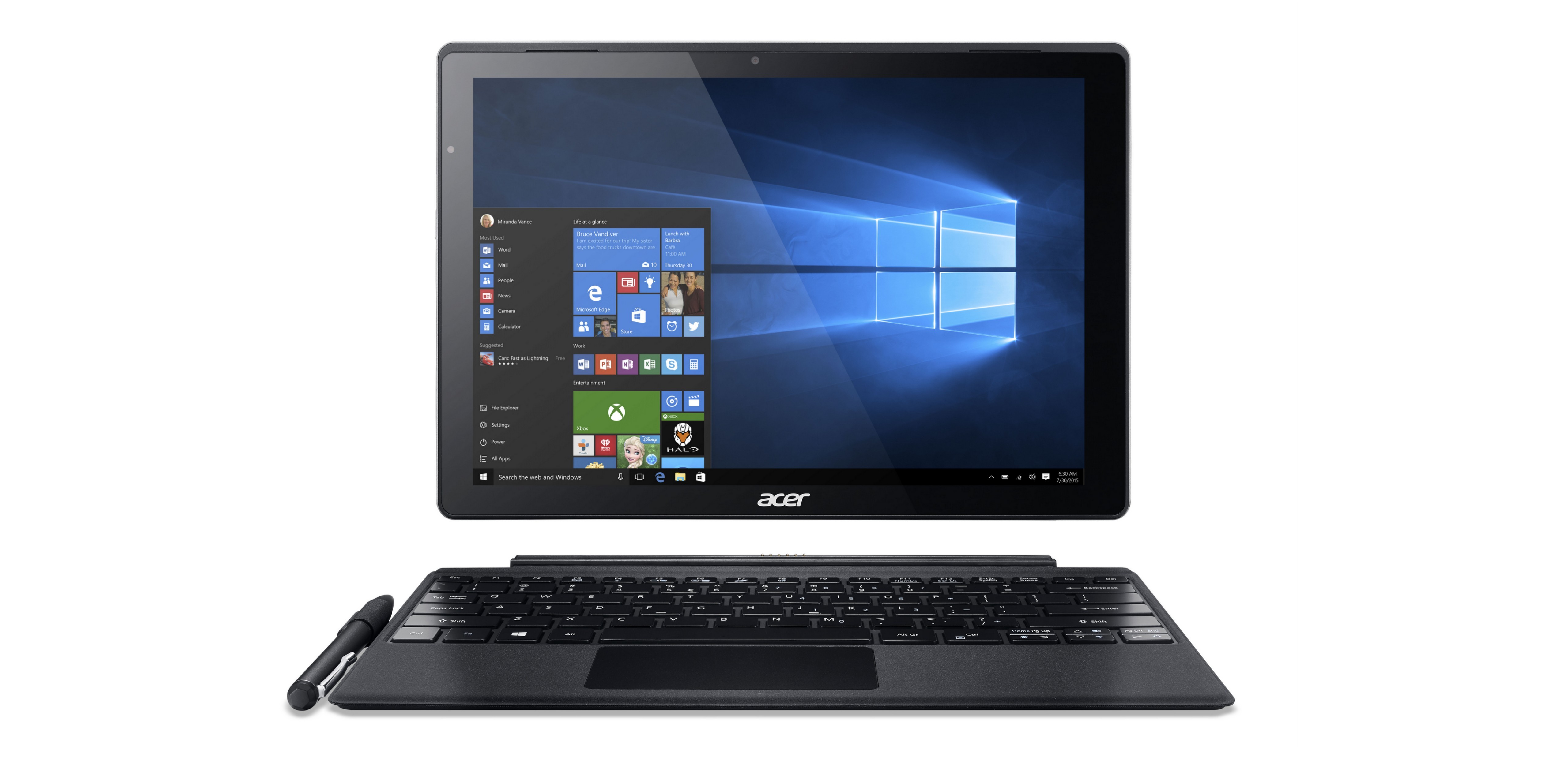 The Acer Switch Alpha 12 with Windows 10
