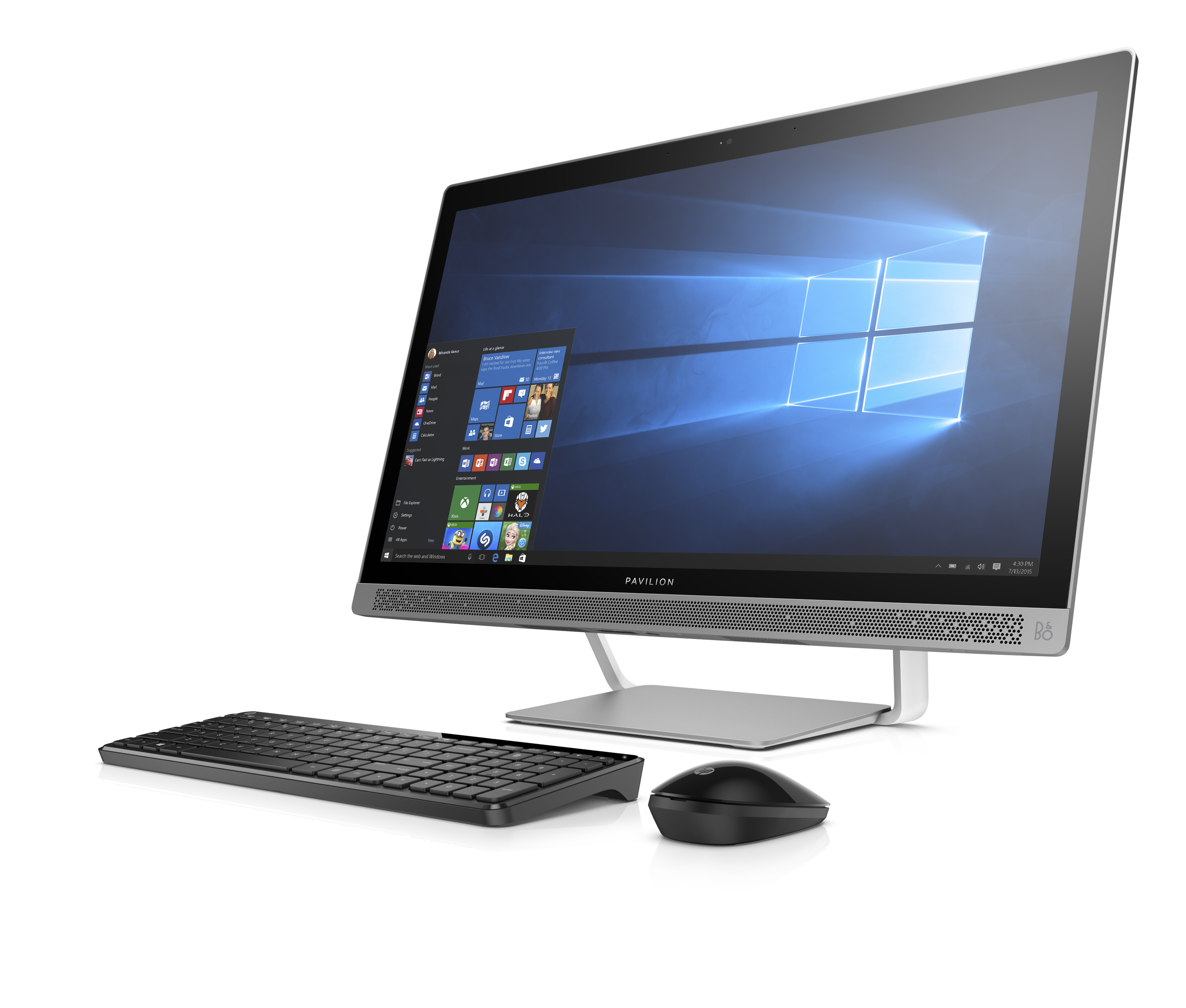 The HP Pavilion All-in-One with Windows 10