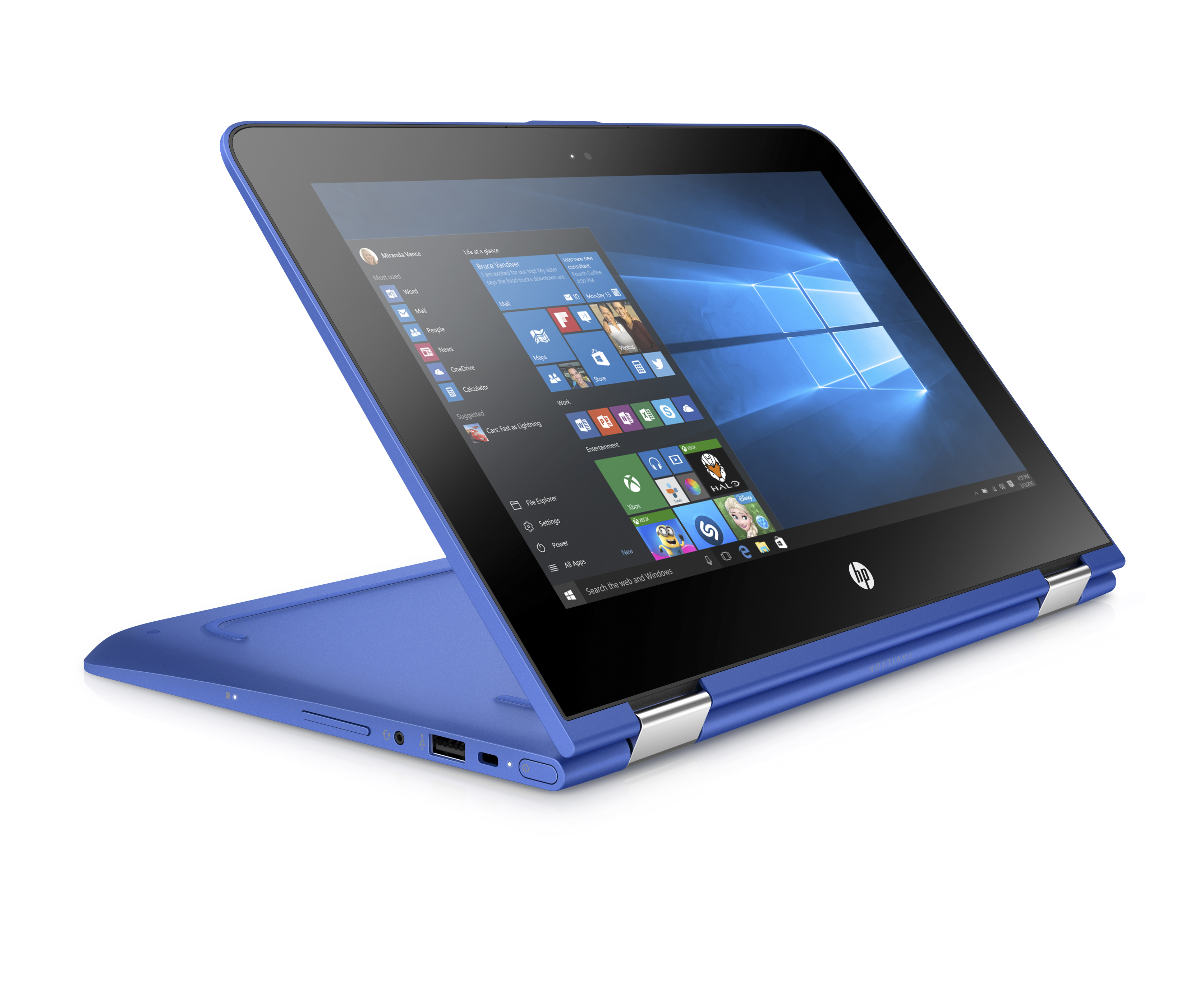 The HP Pavilion x360 with Windows 10