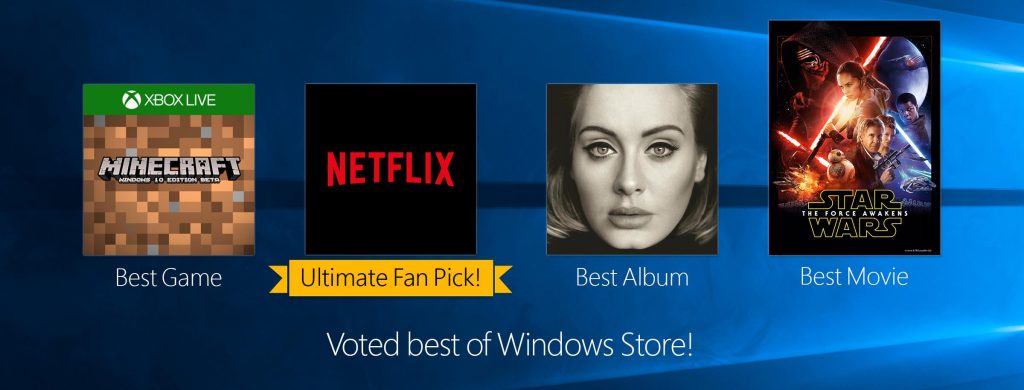 Fan Pick Poll Results in the Windows Store