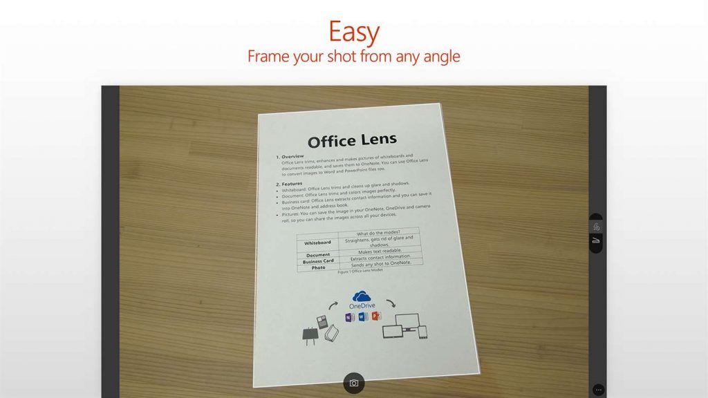 Office Lens in the Windows Store